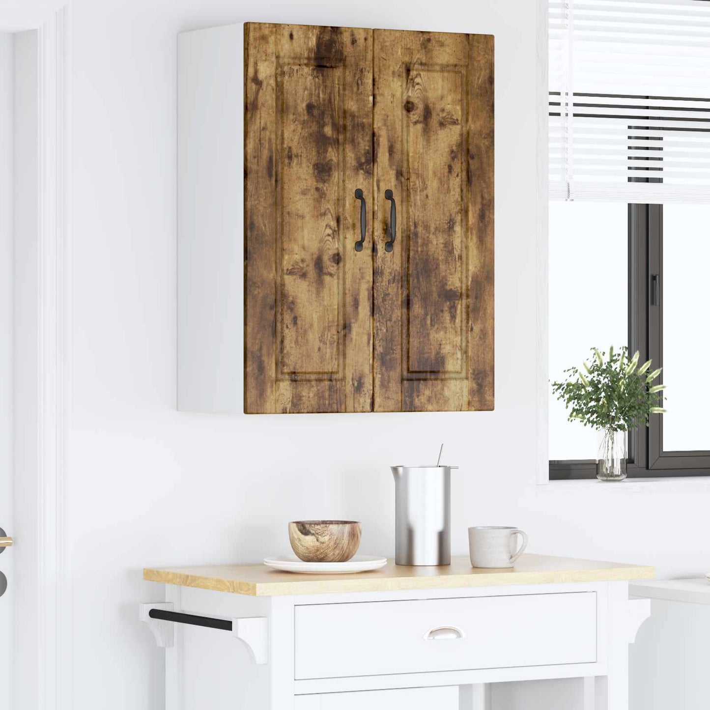 Vaatwasserpaneel Gerookt eiken 60 x 31 x 80 cm Bewerkt hout is nu te koop bij PeponiXL, paradijselijk wonen!
