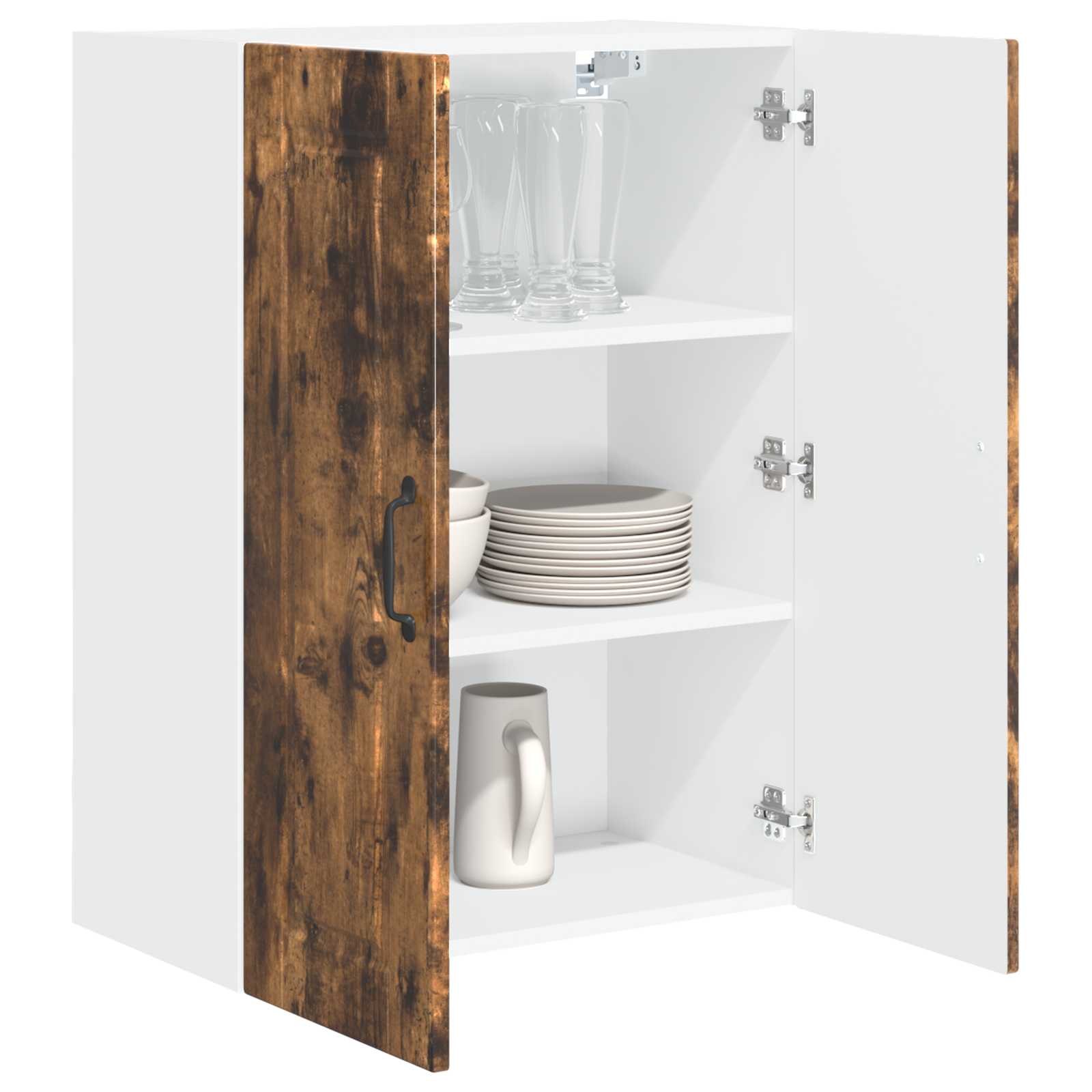 Vaatwasserpaneel Gerookt eiken 60 x 31 x 80 cm Bewerkt hout is nu te koop bij PeponiXL, paradijselijk wonen!