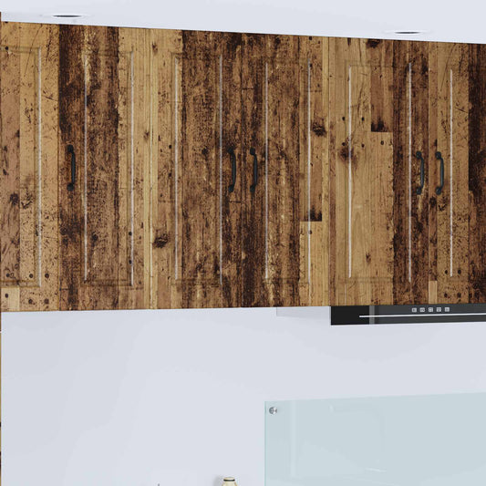 Vaatwasserpaneel met plank Oudhout 60 x 31 x 80 cm Bewerkt hout is nu te koop bij PeponiXL, paradijselijk wonen!
