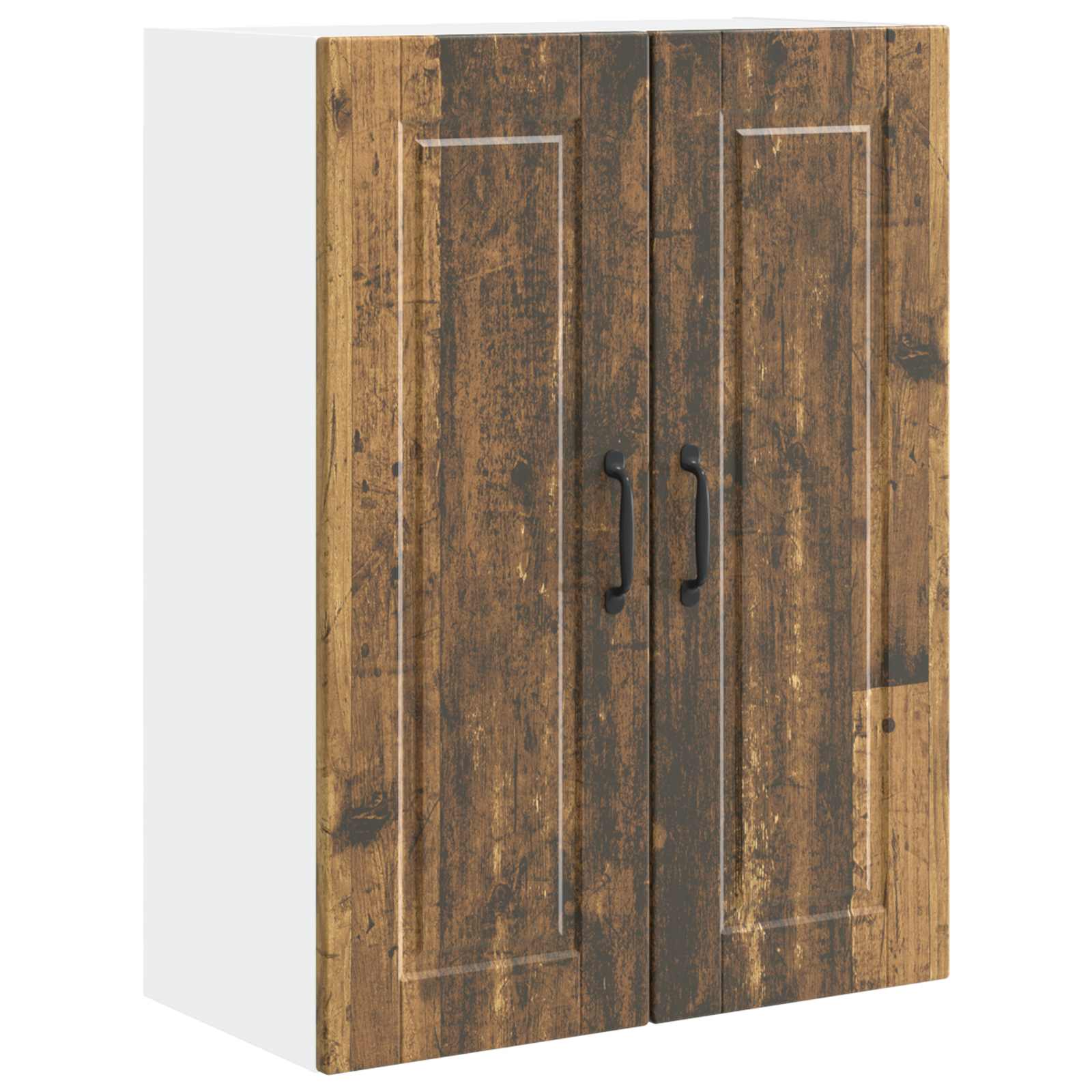 Keukenkast met plank Oudhout 60 x 31 x 80 cm Bewerkt hout is nu te koop bij PeponiXL, paradijselijk wonen!