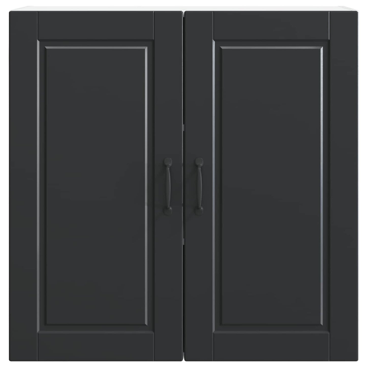 Keukenkast met plank Zwart 80 x 31 x 80 cm Bewerkt hout is nu te koop bij PeponiXL, paradijselijk wonen!