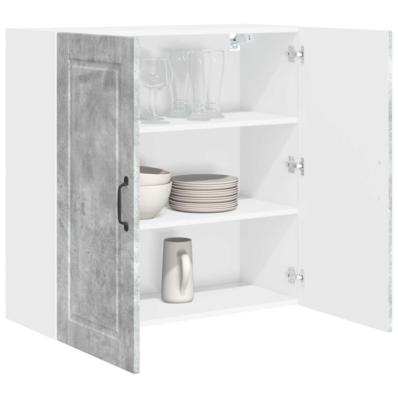 Vaatwasserpaneel Beton Grijs 80 x 31 x 80 cm Bewerkt hout is nu te koop bij PeponiXL, paradijselijk wonen!