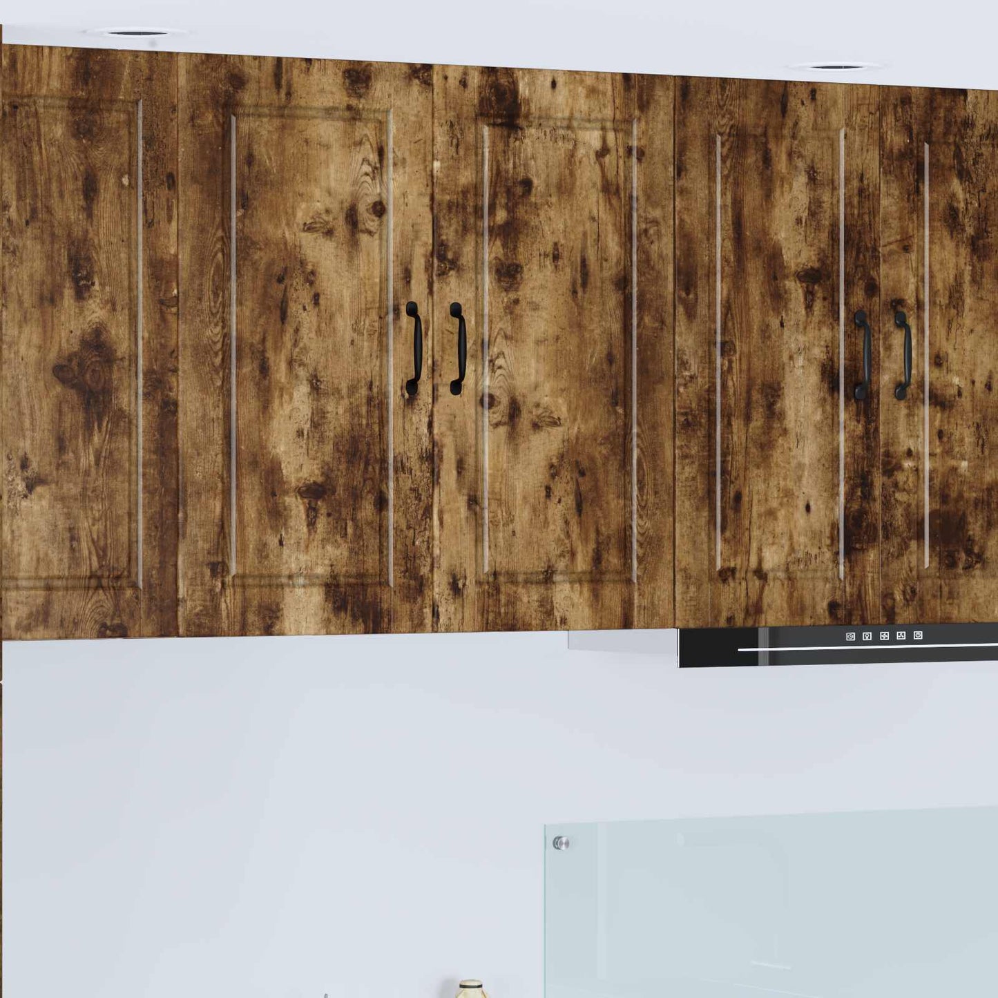 Vaatwasserpaneel Gerookt eiken 80 x 31 x 80 cm Bewerkt hout is nu te koop bij PeponiXL, paradijselijk wonen!