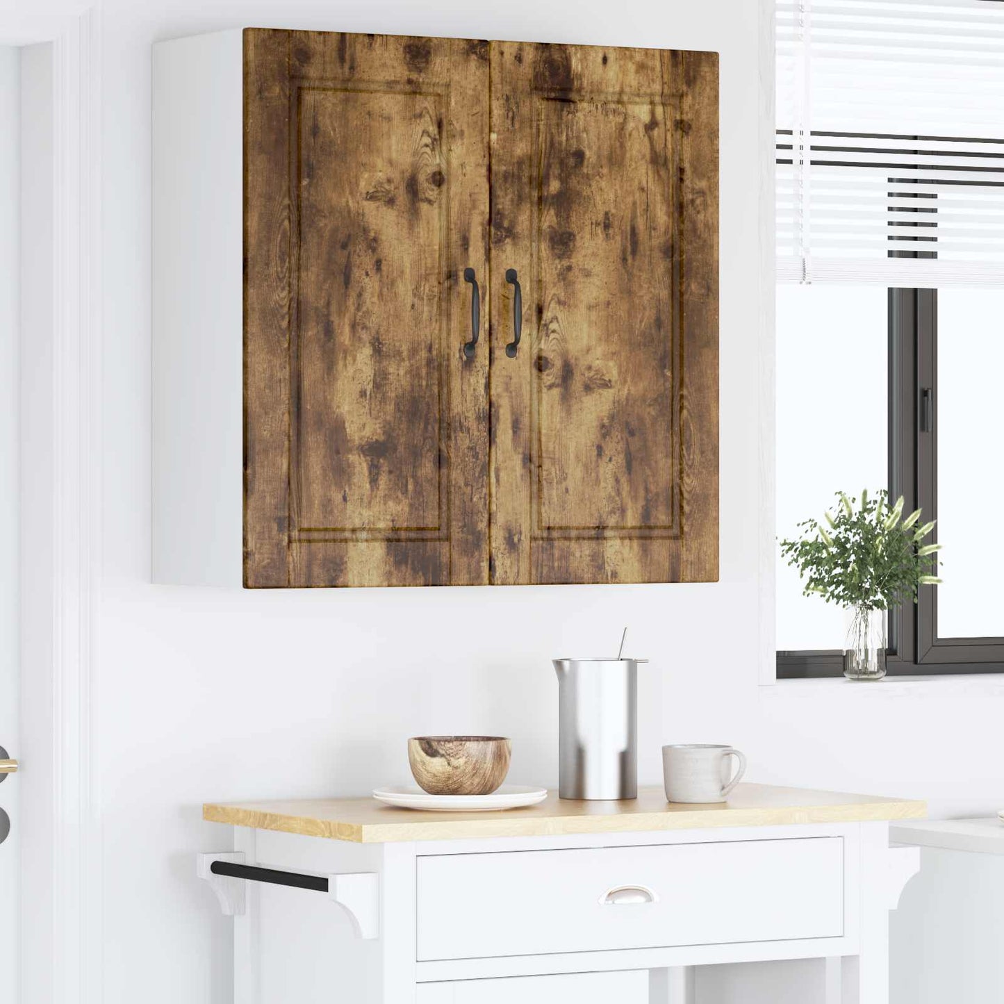 Vaatwasserpaneel Gerookt eiken 80 x 31 x 80 cm Bewerkt hout is nu te koop bij PeponiXL, paradijselijk wonen!