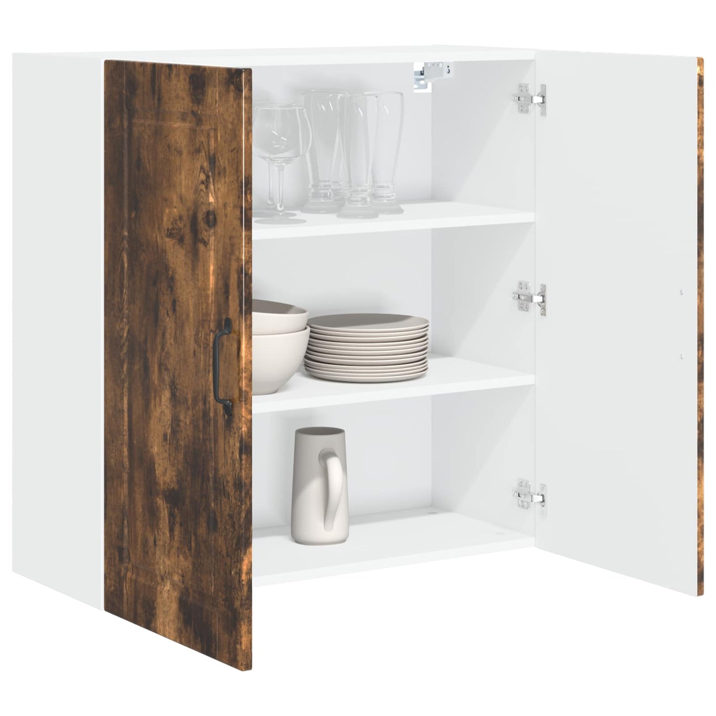 Vaatwasserpaneel Gerookt eiken 80 x 31 x 80 cm Bewerkt hout is nu te koop bij PeponiXL, paradijselijk wonen!