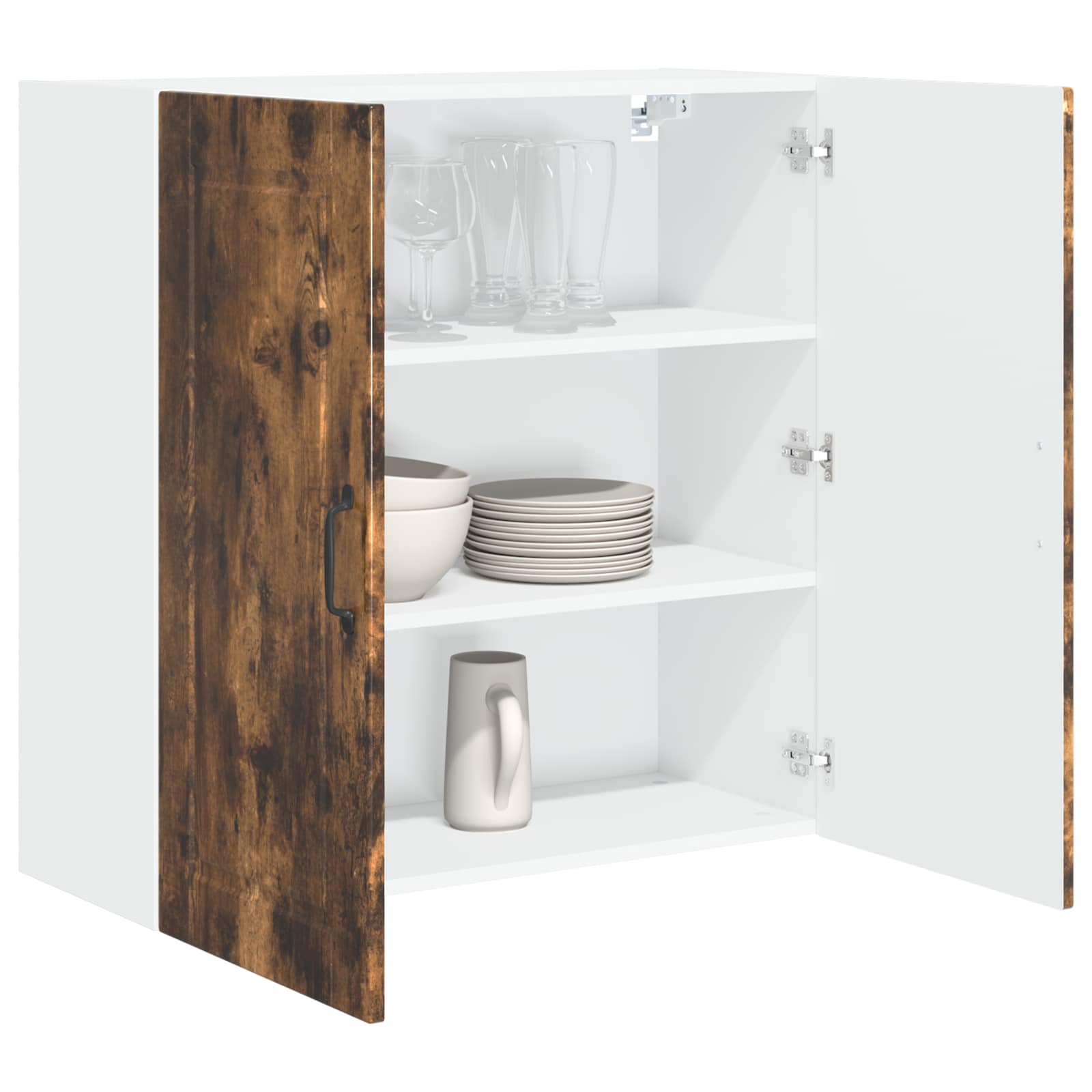Vaatwasserpaneel Gerookt eiken 80 x 31 x 80 cm Bewerkt hout is nu te koop bij PeponiXL, paradijselijk wonen!