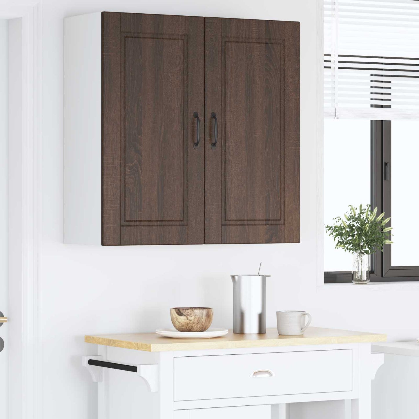 Vaatwasserpaneel Bruin Eiken 80 x 31 x 80 cm Bewerkt hout is nu te koop bij PeponiXL, paradijselijk wonen!