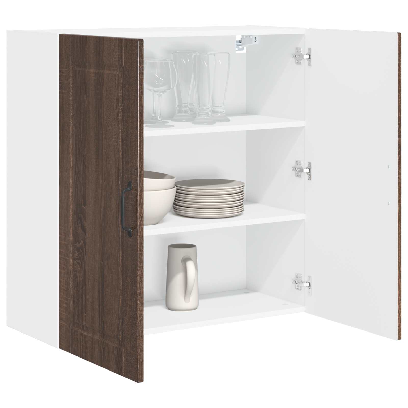 Vaatwasserpaneel Bruin Eiken 80 x 31 x 80 cm Bewerkt hout is nu te koop bij PeponiXL, paradijselijk wonen!