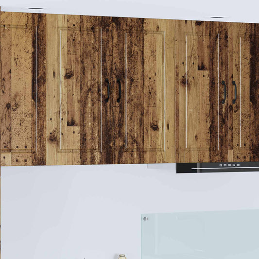 Vaatwasserpaneel met plank Oudhout 80 x 31 x 80 cm Bewerkt hout is nu te koop bij PeponiXL, paradijselijk wonen!