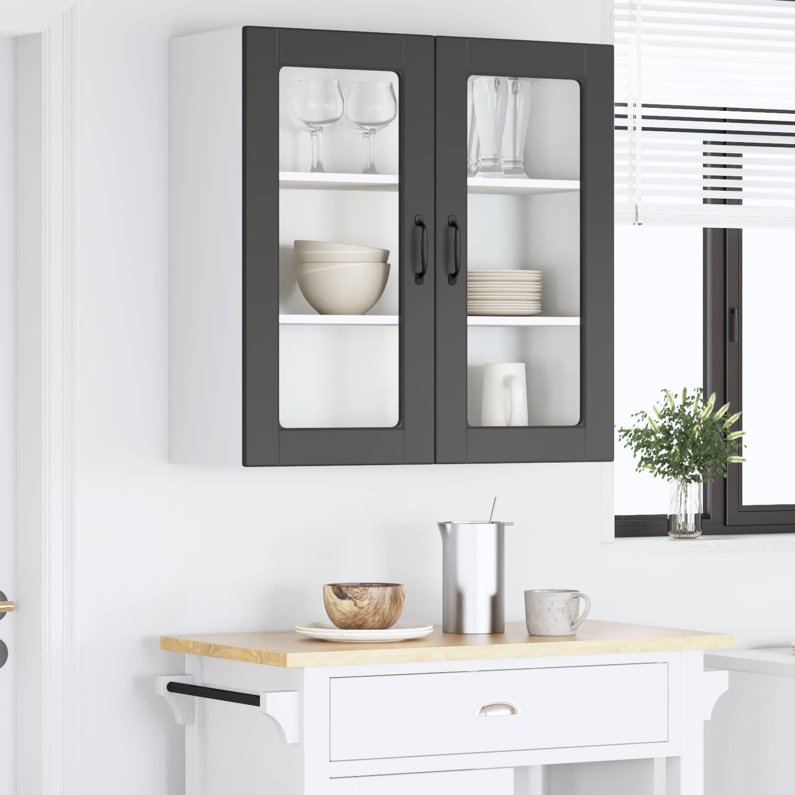 Vaatwasserpaneel met plank Zwart 80 x 31 x 80 cm Bewerkt hout is nu te koop bij PeponiXL, paradijselijk wonen!