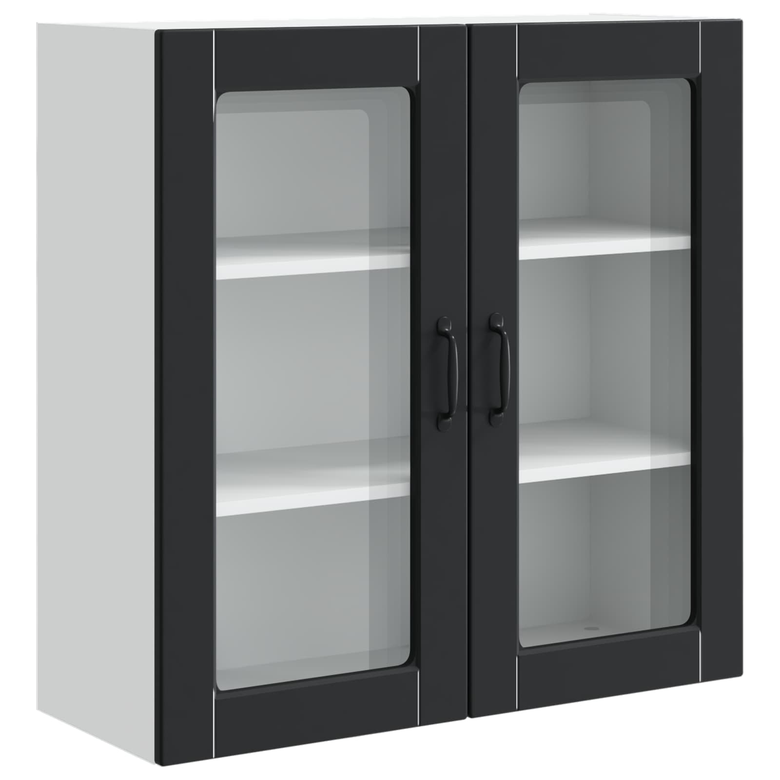Vaatwasserpaneel met plank Zwart 80 x 31 x 80 cm Bewerkt hout is nu te koop bij PeponiXL, paradijselijk wonen!