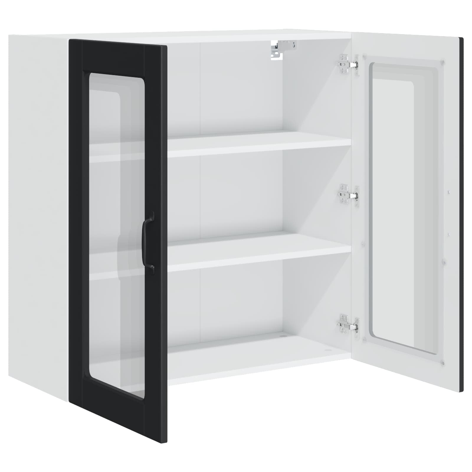 Vaatwasserpaneel met plank Zwart 80 x 31 x 80 cm Bewerkt hout is nu te koop bij PeponiXL, paradijselijk wonen!