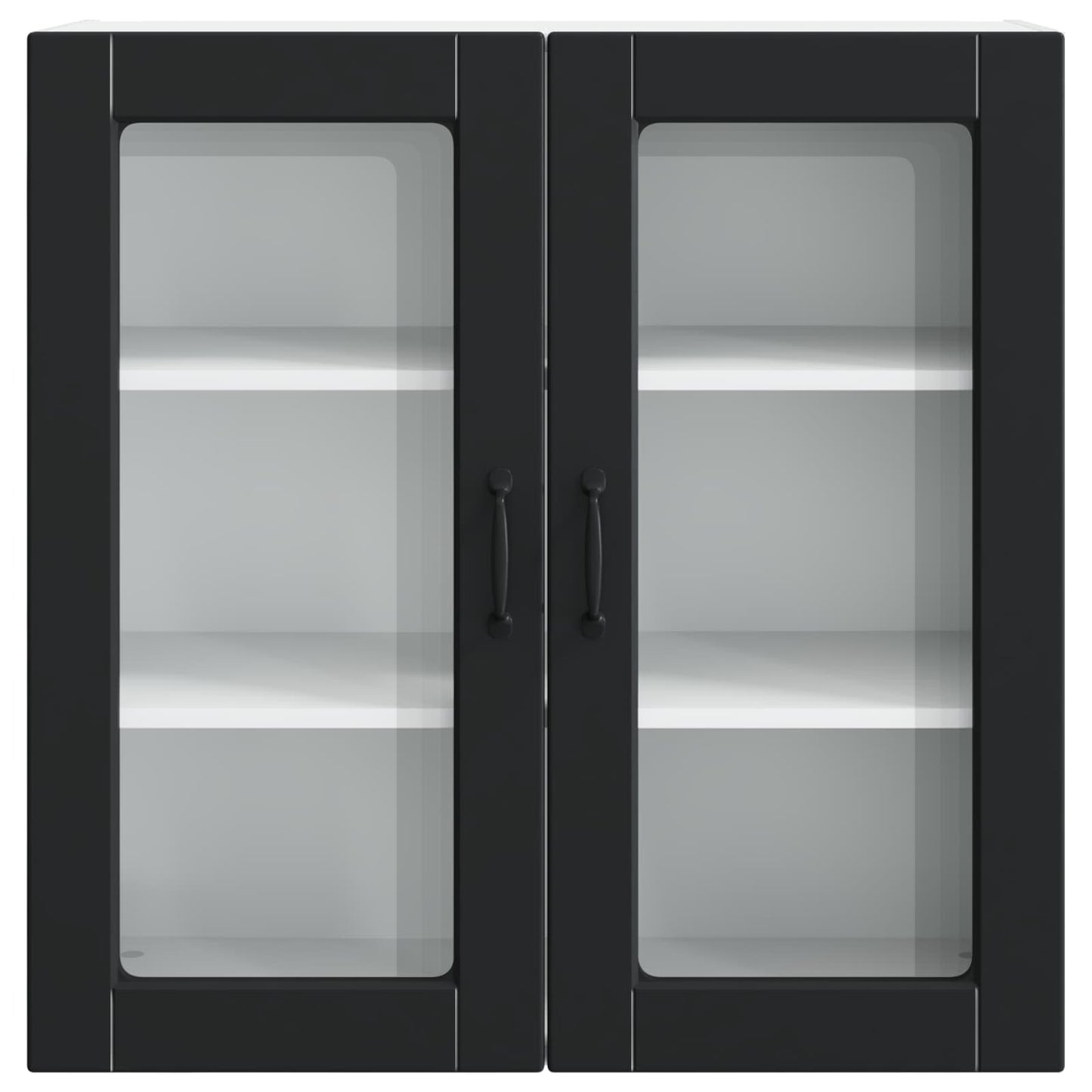 Vaatwasserpaneel met plank Zwart 80 x 31 x 80 cm Bewerkt hout is nu te koop bij PeponiXL, paradijselijk wonen!