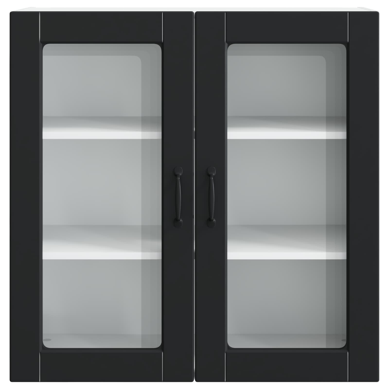 Vaatwasserpaneel met plank Zwart 80 x 31 x 80 cm Bewerkt hout is nu te koop bij PeponiXL, paradijselijk wonen!