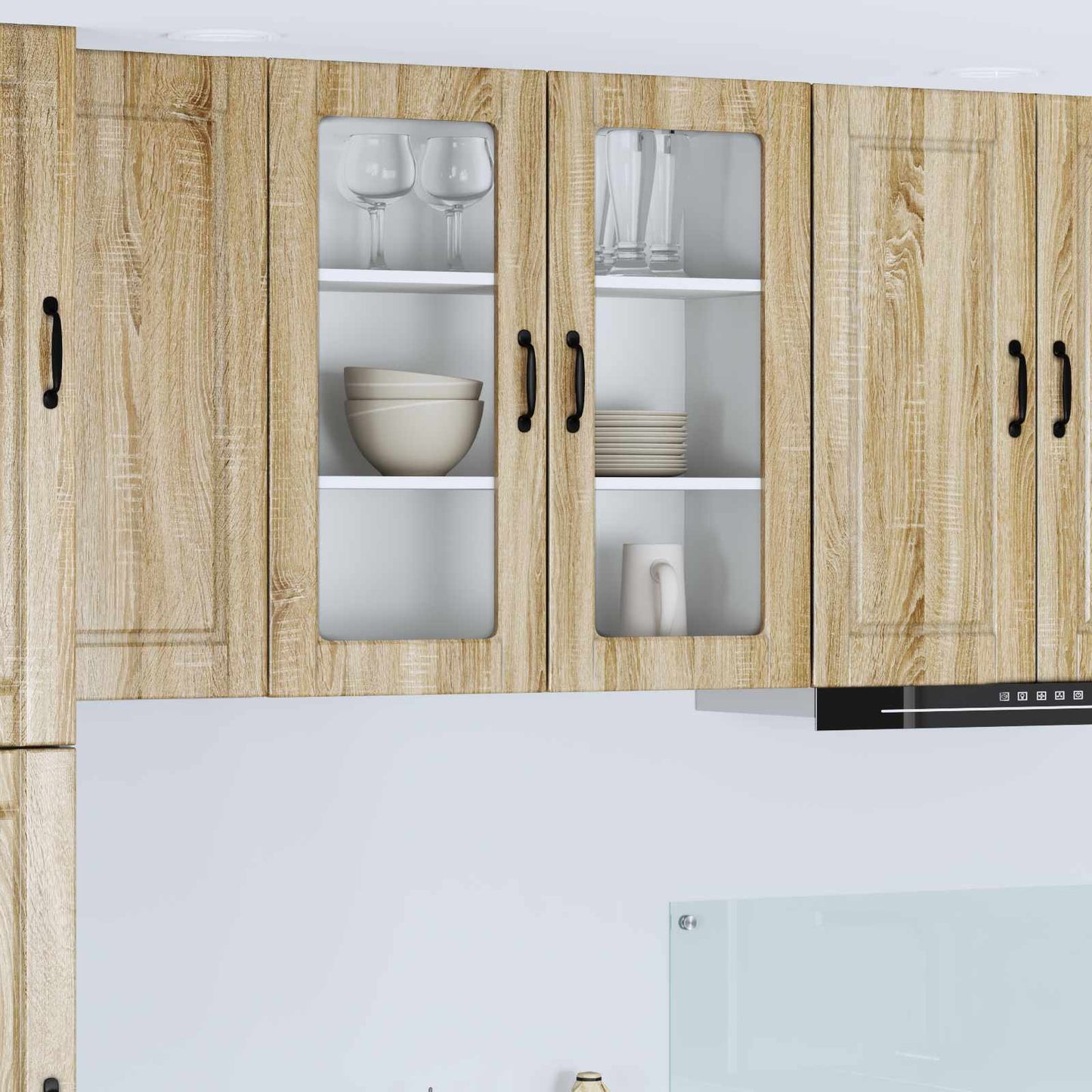 Vaatwasserpaneel Sonoma Eiken 80 x 31 x 80 cm Bewerkt hout is nu te koop bij PeponiXL, paradijselijk wonen!