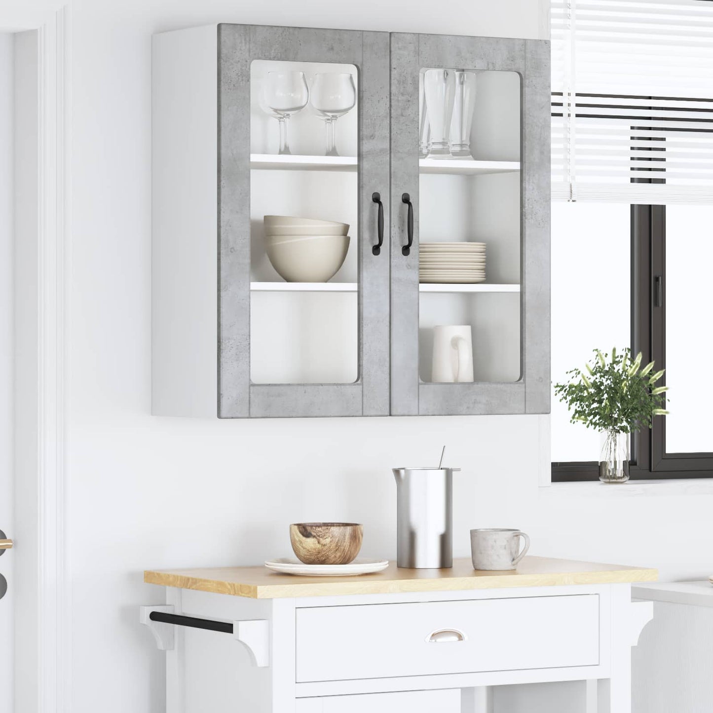 Vaatwasserpaneel Beton Grijs 80 x 31 x 80 cm Bewerkt hout is nu te koop bij PeponiXL, paradijselijk wonen!