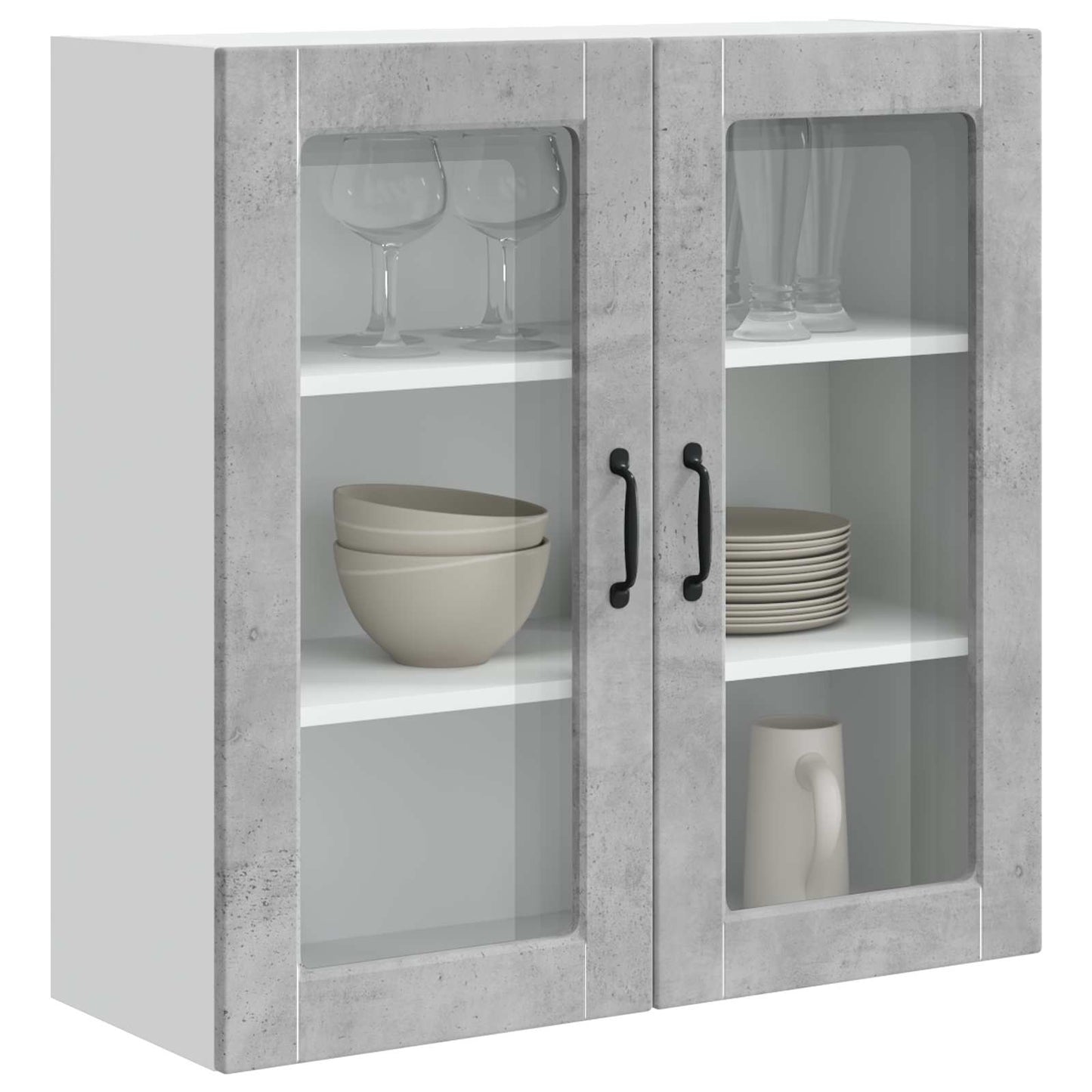 Vaatwasserpaneel Beton Grijs 80 x 31 x 80 cm Bewerkt hout is nu te koop bij PeponiXL, paradijselijk wonen!
