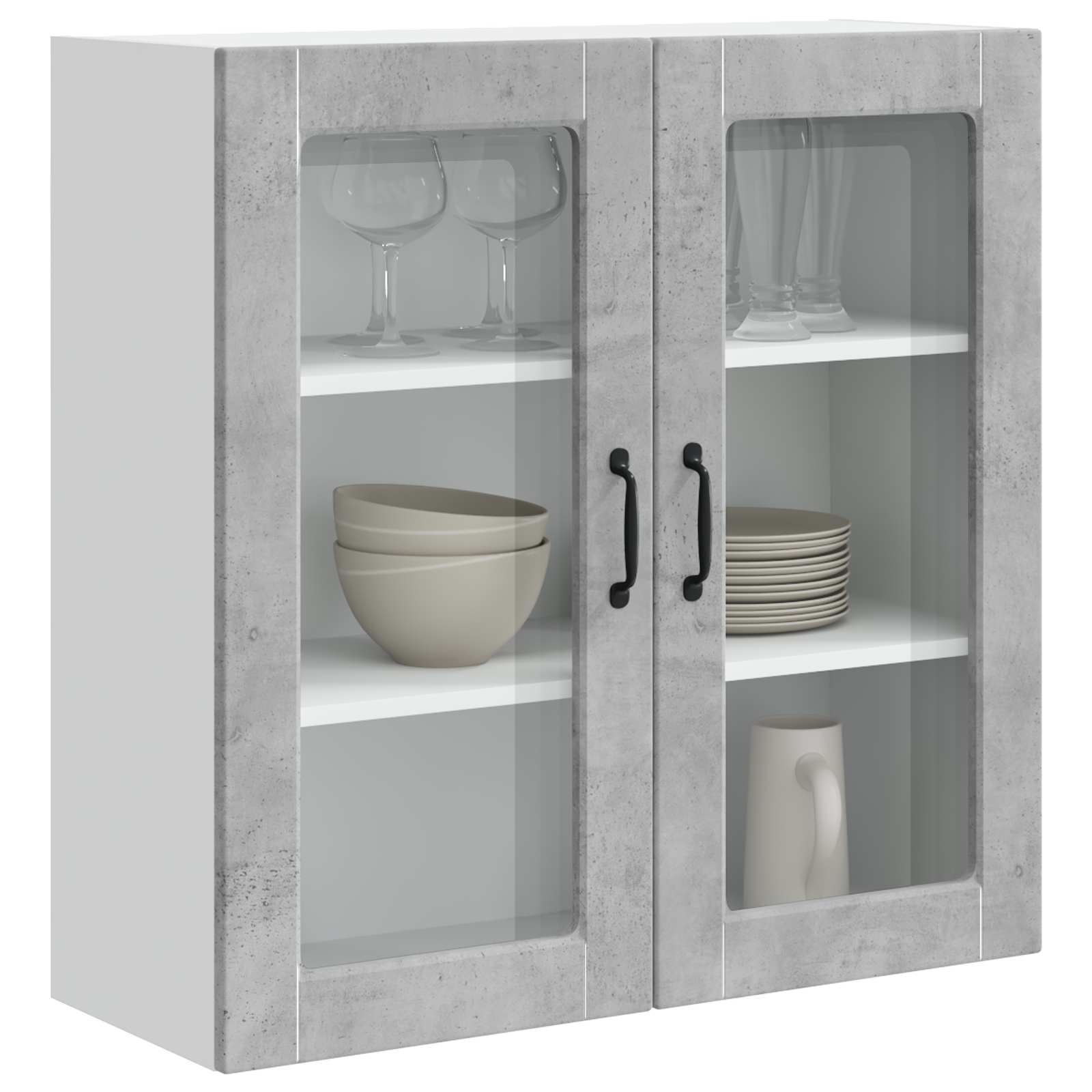 Vaatwasserpaneel Beton Grijs 80 x 31 x 80 cm Bewerkt hout is nu te koop bij PeponiXL, paradijselijk wonen!