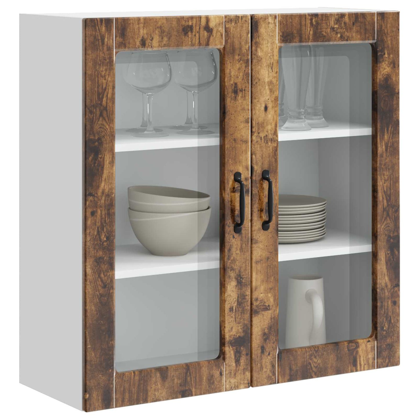 Vaatwasserpaneel Gerookt eiken 80 x 31 x 80 cm Bewerkt hout is nu te koop bij PeponiXL, paradijselijk wonen!