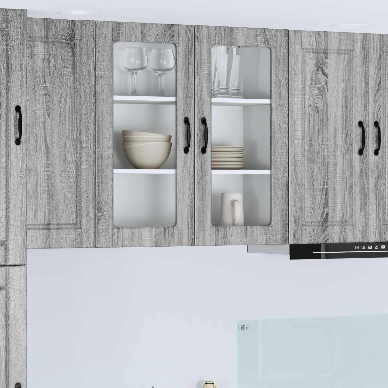 Vaatwasserpaneel Grijs Sonoma 80 x 31 x 80 cm Bewerkt hout is nu te koop bij PeponiXL, paradijselijk wonen!