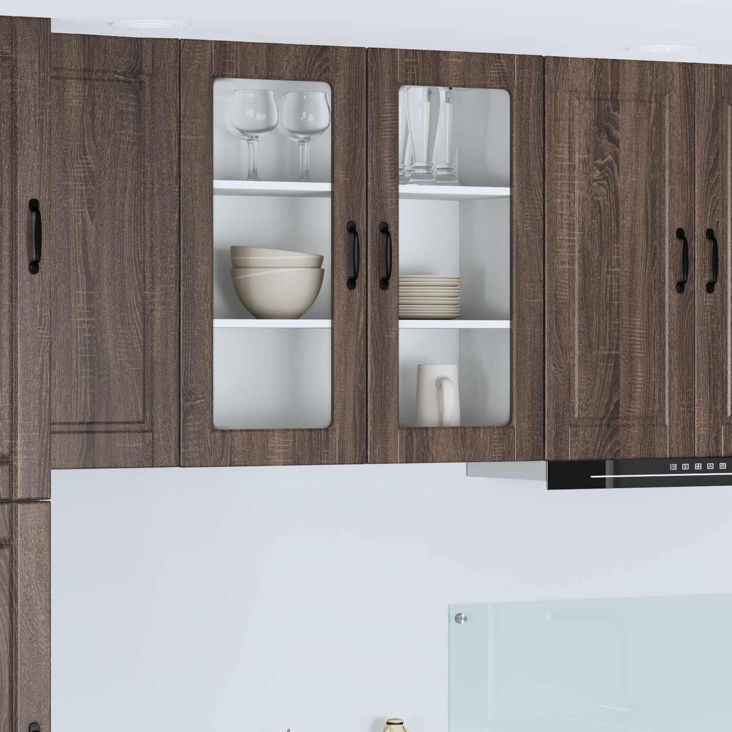 Vaatwasserpaneel Bruin Eiken 80 x 31 x 80 cm Bewerkt hout is nu te koop bij PeponiXL, paradijselijk wonen!