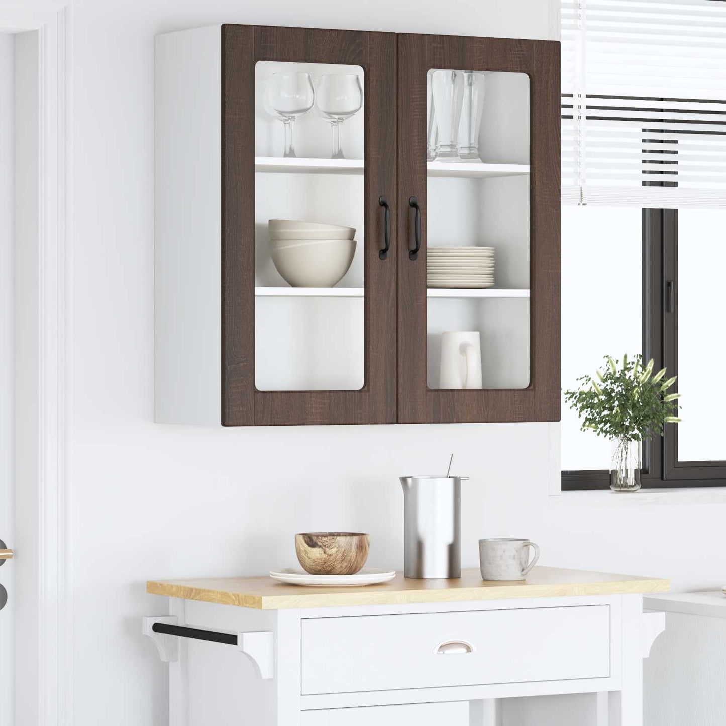 Vaatwasserpaneel Bruin Eiken 80 x 31 x 80 cm Bewerkt hout is nu te koop bij PeponiXL, paradijselijk wonen!