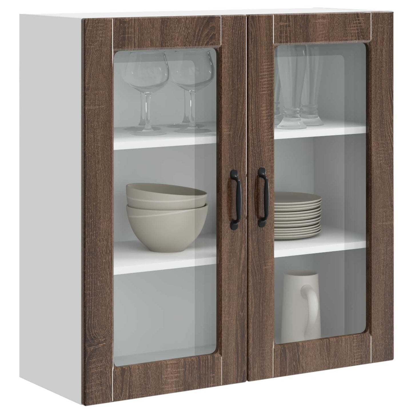 Vaatwasserpaneel Bruin Eiken 80 x 31 x 80 cm Bewerkt hout is nu te koop bij PeponiXL, paradijselijk wonen!