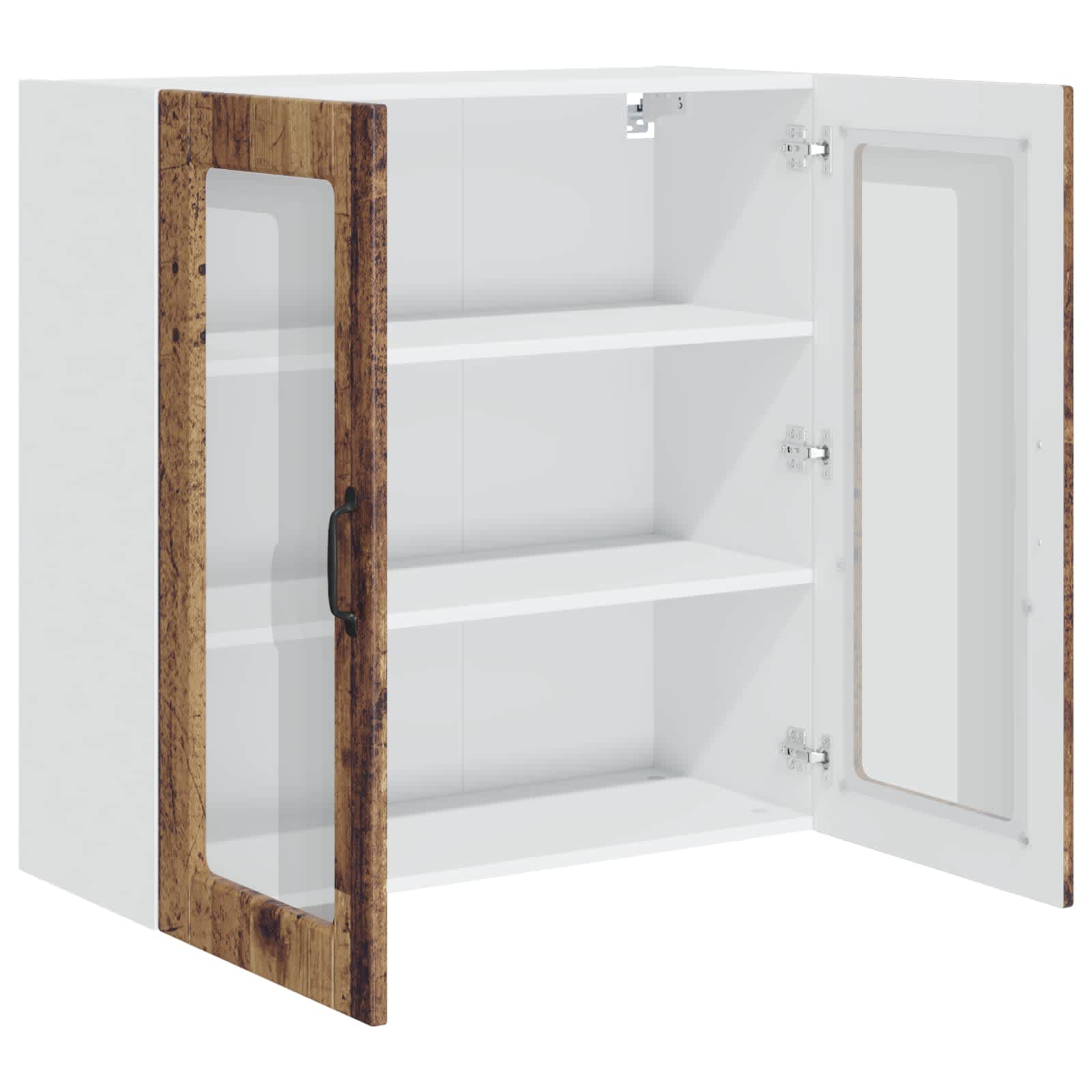 Vaatwasserpaneel met plank Oudhout 80 x 31 x 80 cm Bewerkt hout is nu te koop bij PeponiXL, paradijselijk wonen!