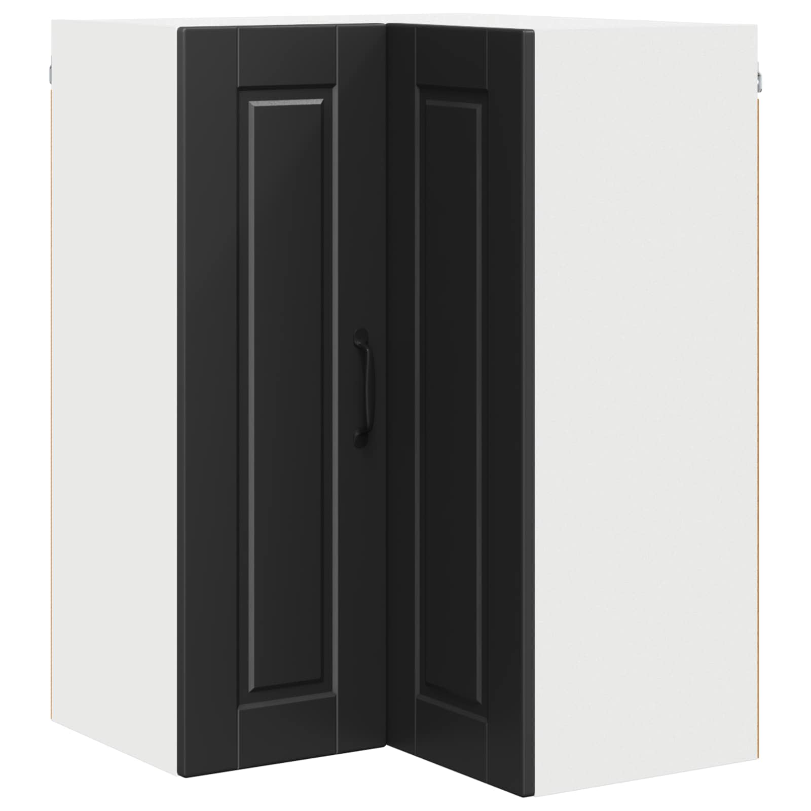 Vaatwasserpaneel met plank Zwart 57 x 57 x 80 cm Bewerkt hout is nu te koop bij PeponiXL, paradijselijk wonen!