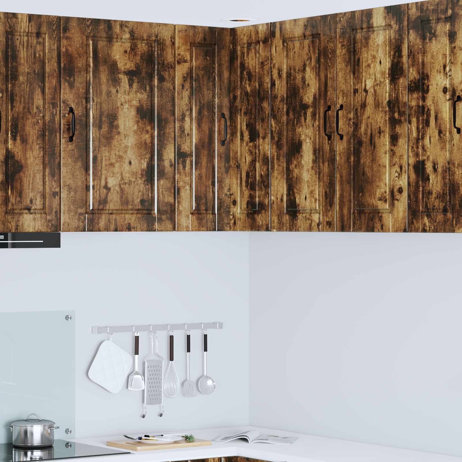 Vaatwasserpaneel Gerookt eiken 57 x 57 x 80 cm Bewerkt hout is nu te koop bij PeponiXL, paradijselijk wonen!
