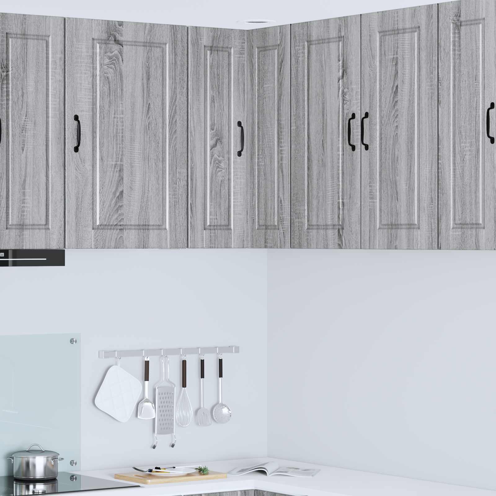 Keukenkast met plank Grijs Sonoma 57 x 57 x 80 cm Bewerkt hout is nu te koop bij PeponiXL, paradijselijk wonen!