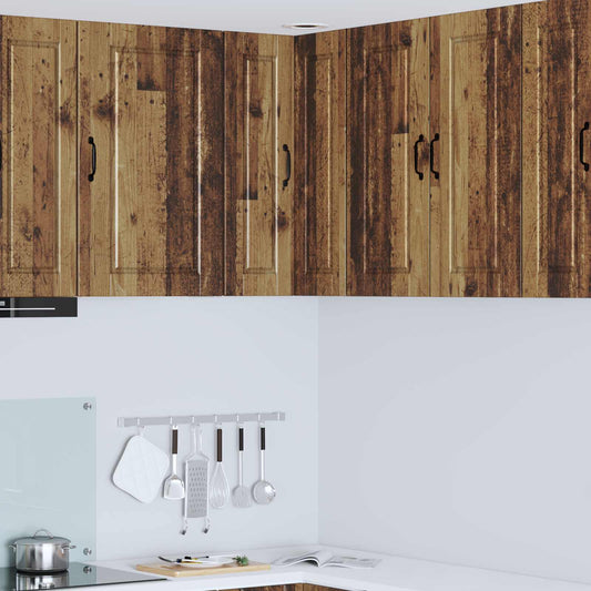Vaatwasserpaneel met plank Oudhout 57 x 57 x 80 cm Bewerkt hout is nu te koop bij PeponiXL, paradijselijk wonen!