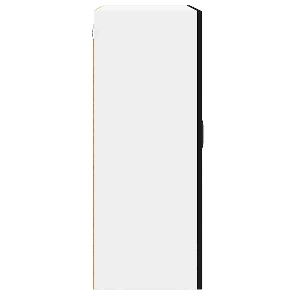 Keukenkast met plank Zwart 60 x 31 x 80 cm Bewerkt hout is nu te koop bij PeponiXL, paradijselijk wonen!