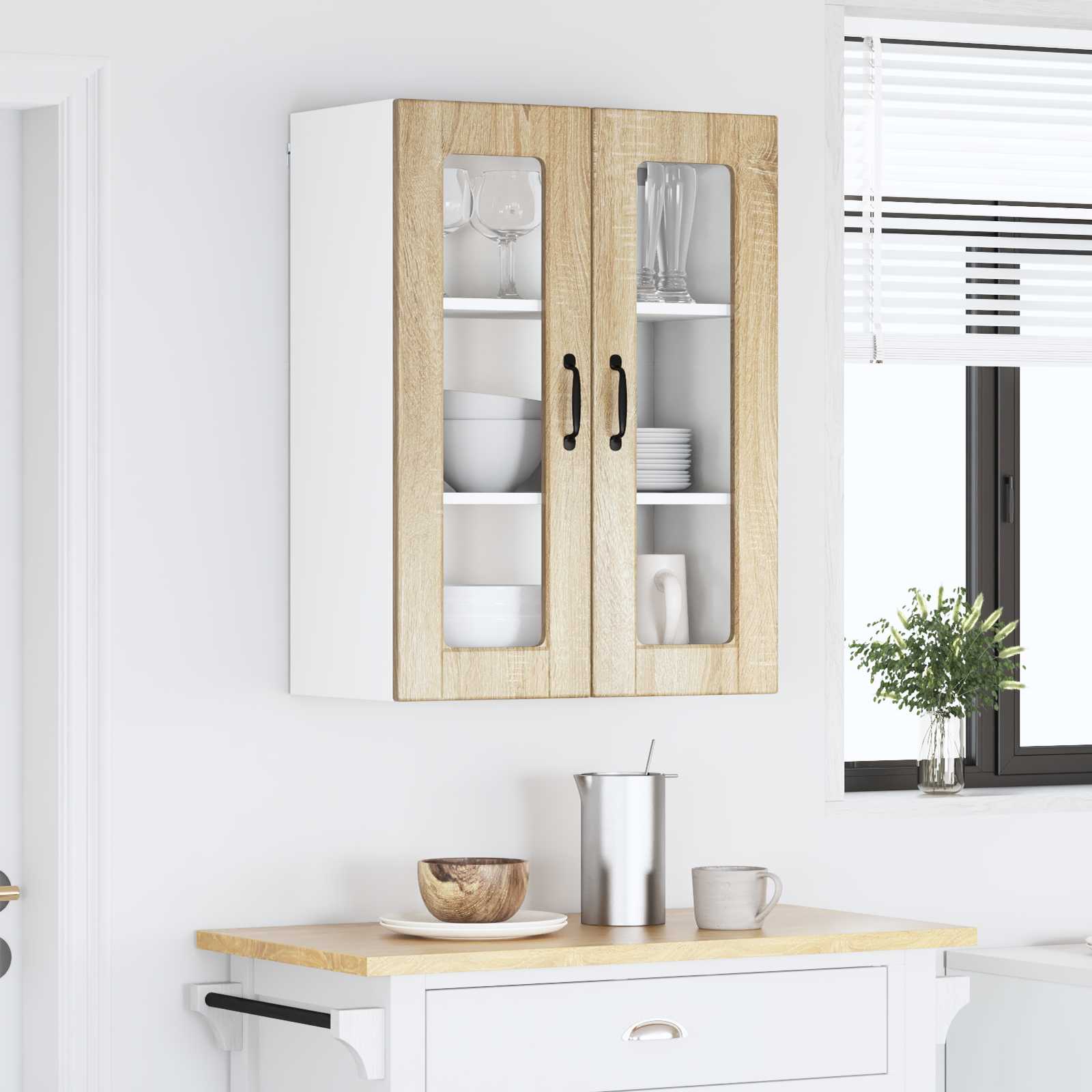 Vaatwasserpaneel Sonoma Eiken 60 x 31 x 80 cm Bewerkt hout is nu te koop bij PeponiXL, paradijselijk wonen!