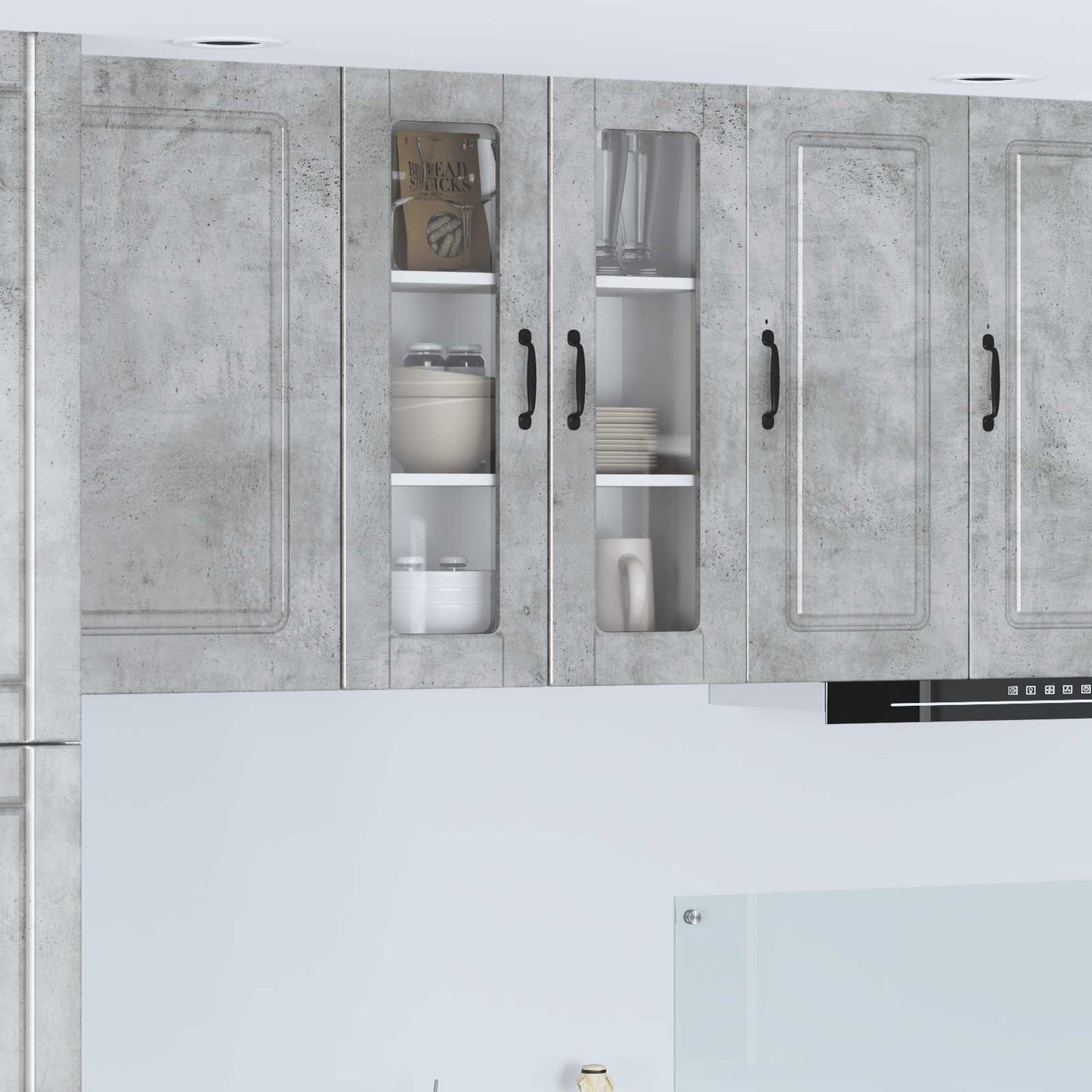 Keukenkast met plank Beton Grijs 60 x 31 x 80 cm Bewerkt hout is nu te koop bij PeponiXL, paradijselijk wonen!