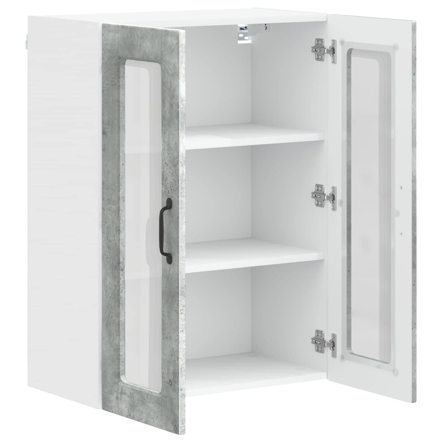 Keukenkast met plank Beton Grijs 60 x 31 x 80 cm Bewerkt hout is nu te koop bij PeponiXL, paradijselijk wonen!