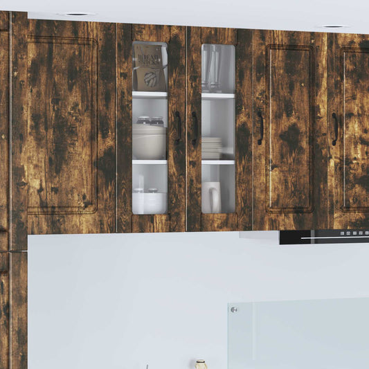 Vaatwasserpaneel Gerookt eiken 60 x 31 x 80 cm Bewerkt hout is nu te koop bij PeponiXL, paradijselijk wonen!