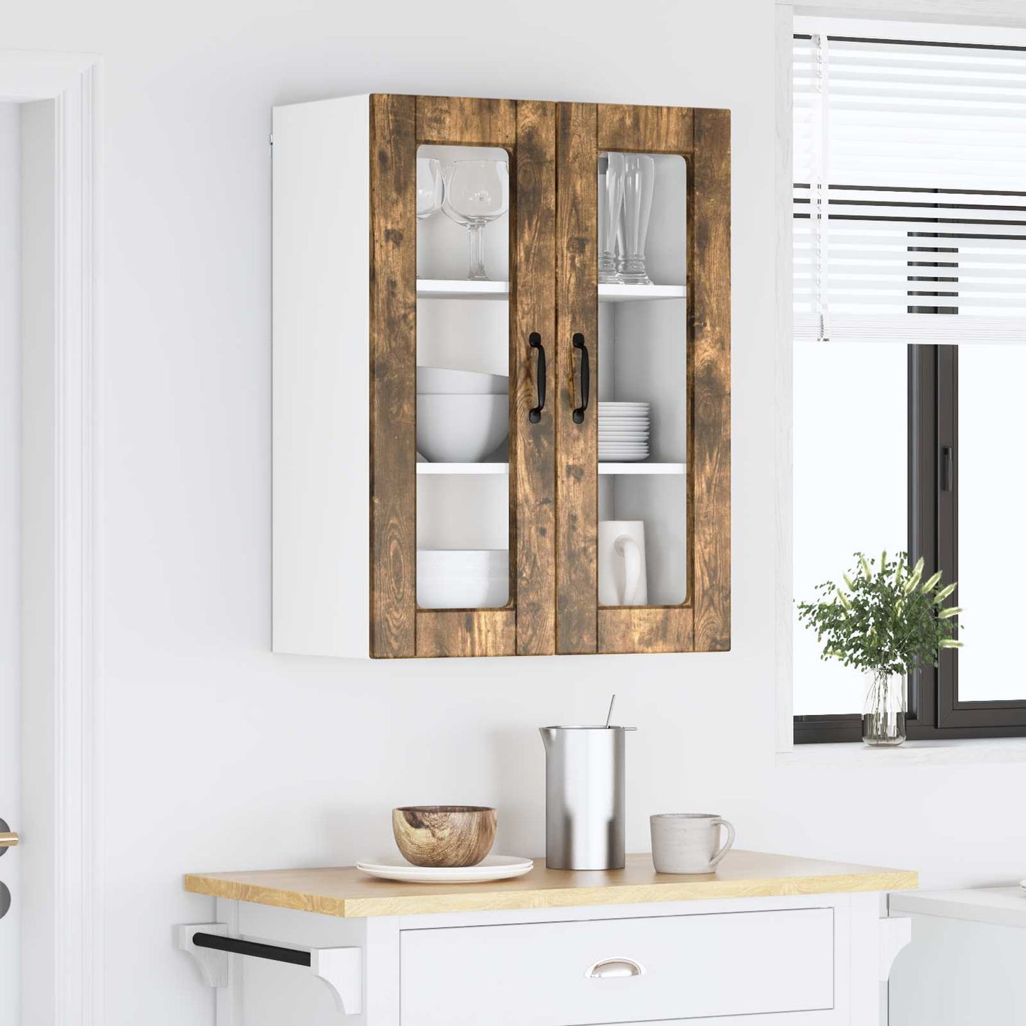 Vaatwasserpaneel Gerookt eiken 60 x 31 x 80 cm Bewerkt hout is nu te koop bij PeponiXL, paradijselijk wonen!