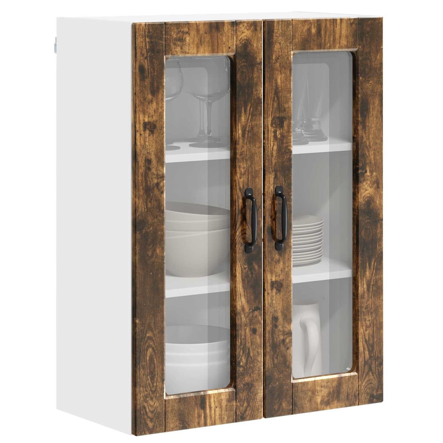 Vaatwasserpaneel Gerookt eiken 60 x 31 x 80 cm Bewerkt hout is nu te koop bij PeponiXL, paradijselijk wonen!