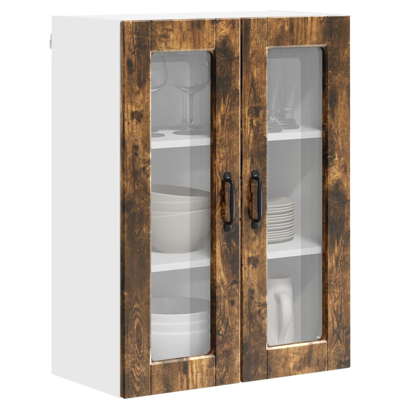 Vaatwasserpaneel Gerookt eiken 60 x 31 x 80 cm Bewerkt hout is nu te koop bij PeponiXL, paradijselijk wonen!