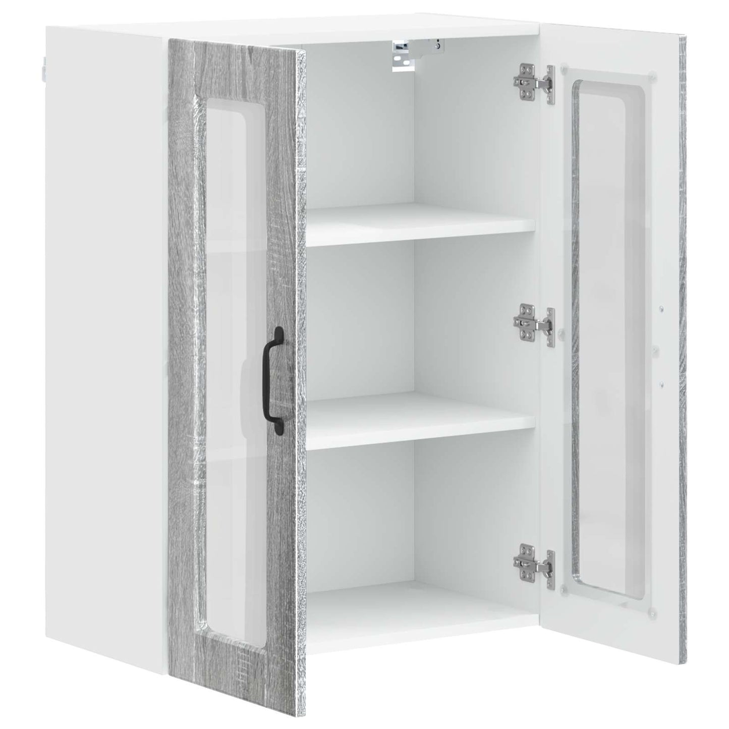 Keukenkast met plank Grijs Sonoma 60 x 31 x 80 cm Bewerkt hout is nu te koop bij PeponiXL, paradijselijk wonen!