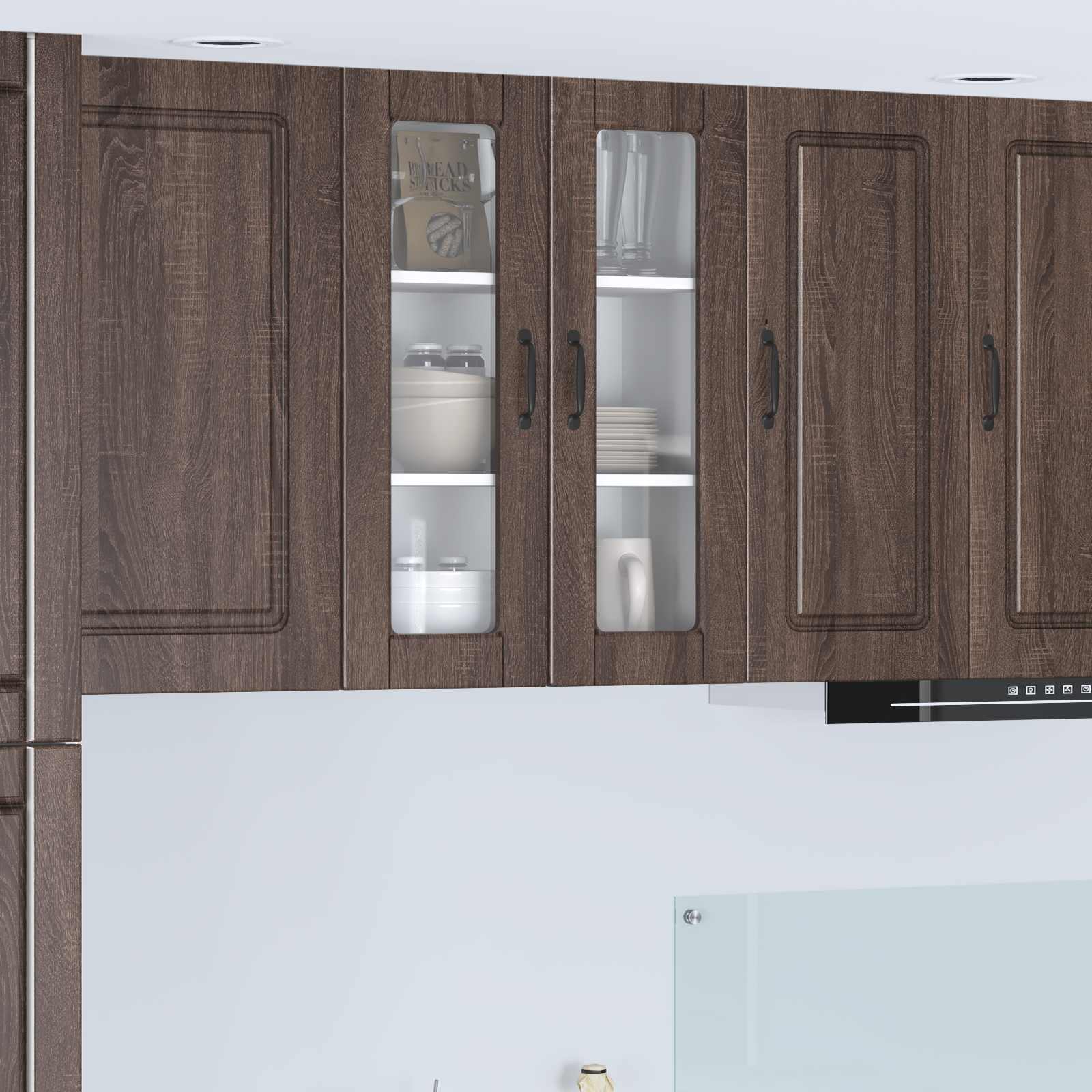 Vaatwasserpaneel Bruin Eiken 60 x 31 x 80 cm Bewerkt hout is nu te koop bij PeponiXL, paradijselijk wonen!