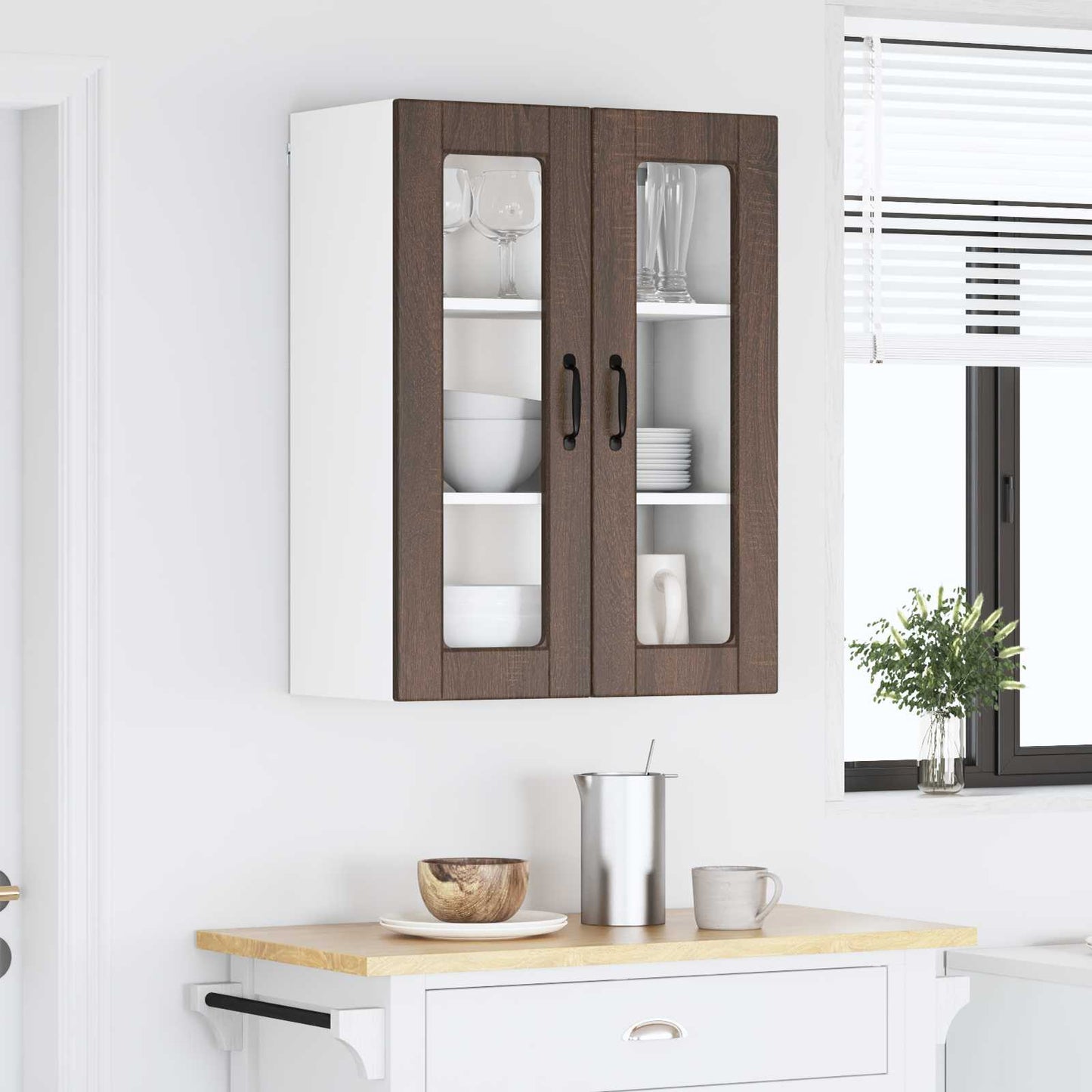 Vaatwasserpaneel Bruin Eiken 60 x 31 x 80 cm Bewerkt hout is nu te koop bij PeponiXL, paradijselijk wonen!