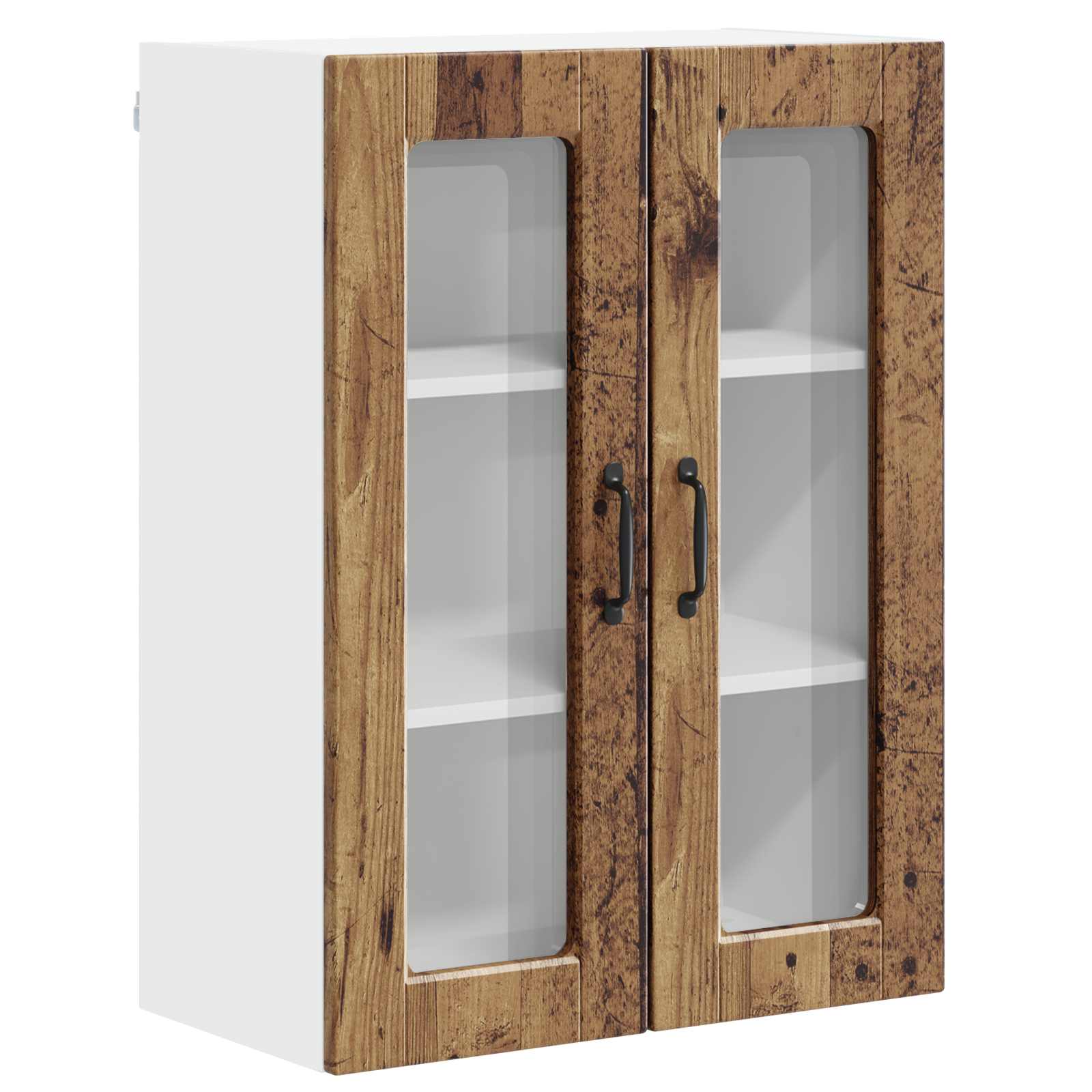 Vaatwasserpaneel met plank Oudhout 60 x 31 x 80 cm Bewerkt hout is nu te koop bij PeponiXL, paradijselijk wonen!