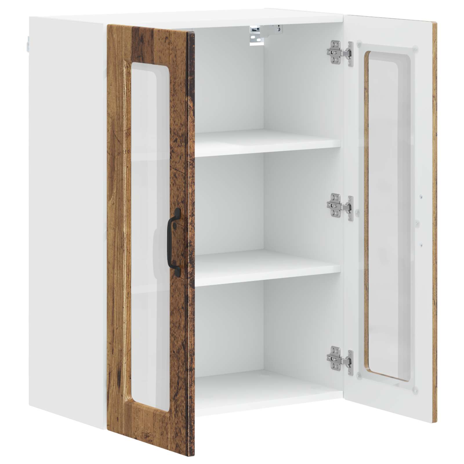Vaatwasserpaneel met plank Oudhout 60 x 31 x 80 cm Bewerkt hout is nu te koop bij PeponiXL, paradijselijk wonen!