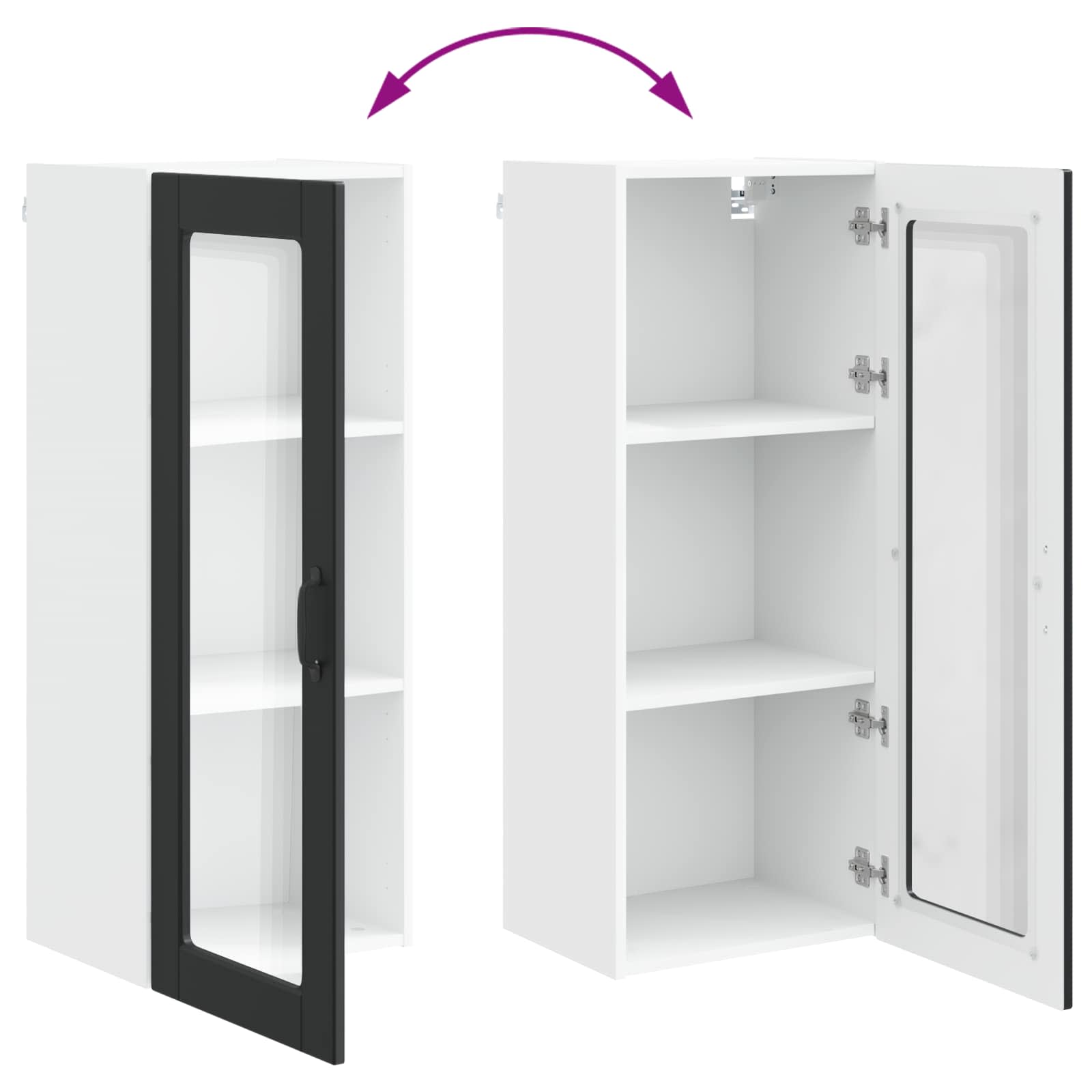 Keukenkast met plank Zwart 40 x 31 x 100 cm Bewerkt hout is nu te koop bij PeponiXL, paradijselijk wonen!