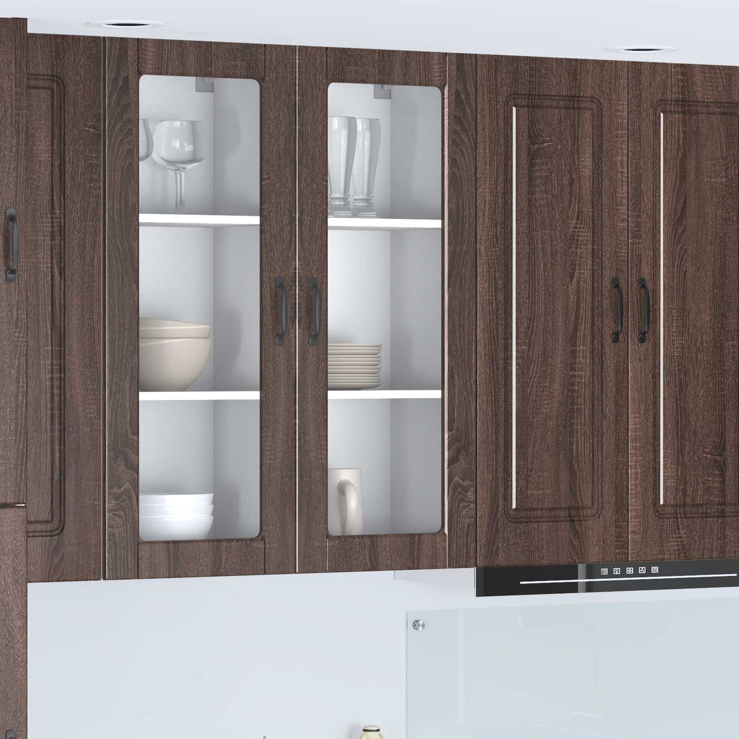 Vaatwasserpaneel Bruin Eiken 40 x 31 x 100 cm Bewerkt hout is nu te koop bij PeponiXL, paradijselijk wonen!
