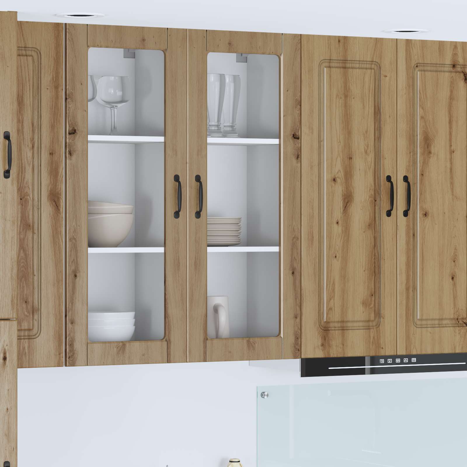 Vaatwasserpaneel Artisan Eiken 40 x 31 x 100 cm Bewerkt hout is nu te koop bij PeponiXL, paradijselijk wonen!