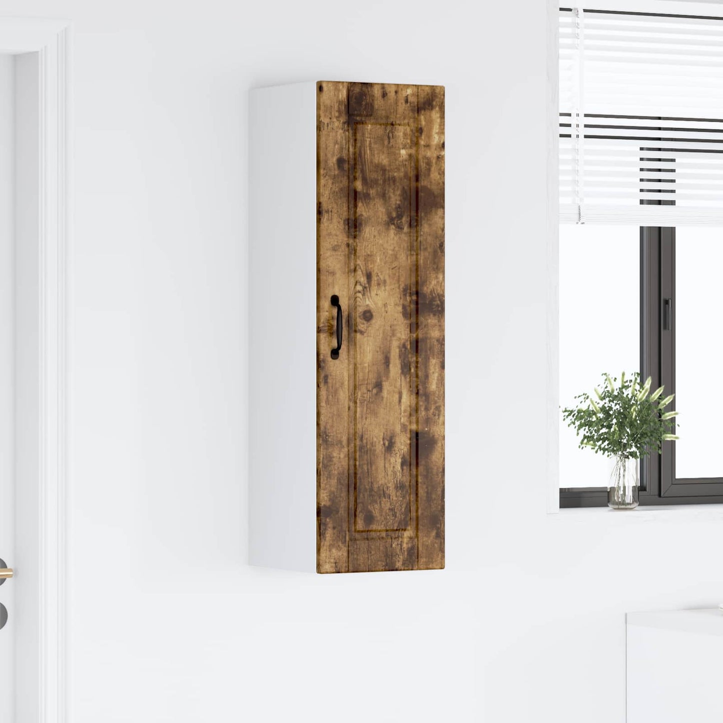 Keukenkast Gerookt eiken 30 x 31 x 100 cm Bewerkt hout is nu te koop bij PeponiXL, paradijselijk wonen!