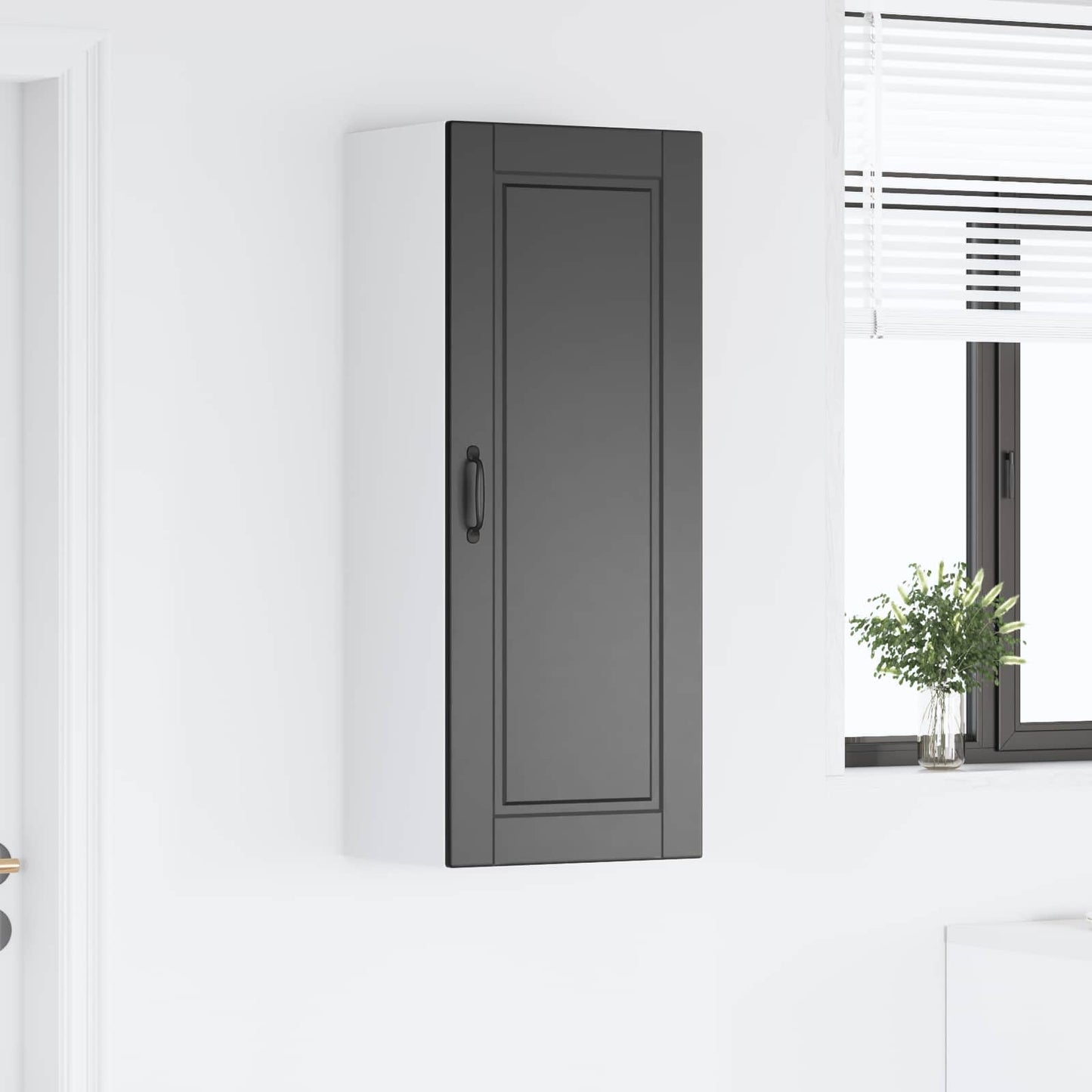 Vaatwasserpaneel met plank Zwart 40 x 31 x 100 cm Bewerkt hout is nu te koop bij PeponiXL, paradijselijk wonen!